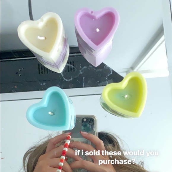 heart candles! handmade❤️ - Picture 2 of 2